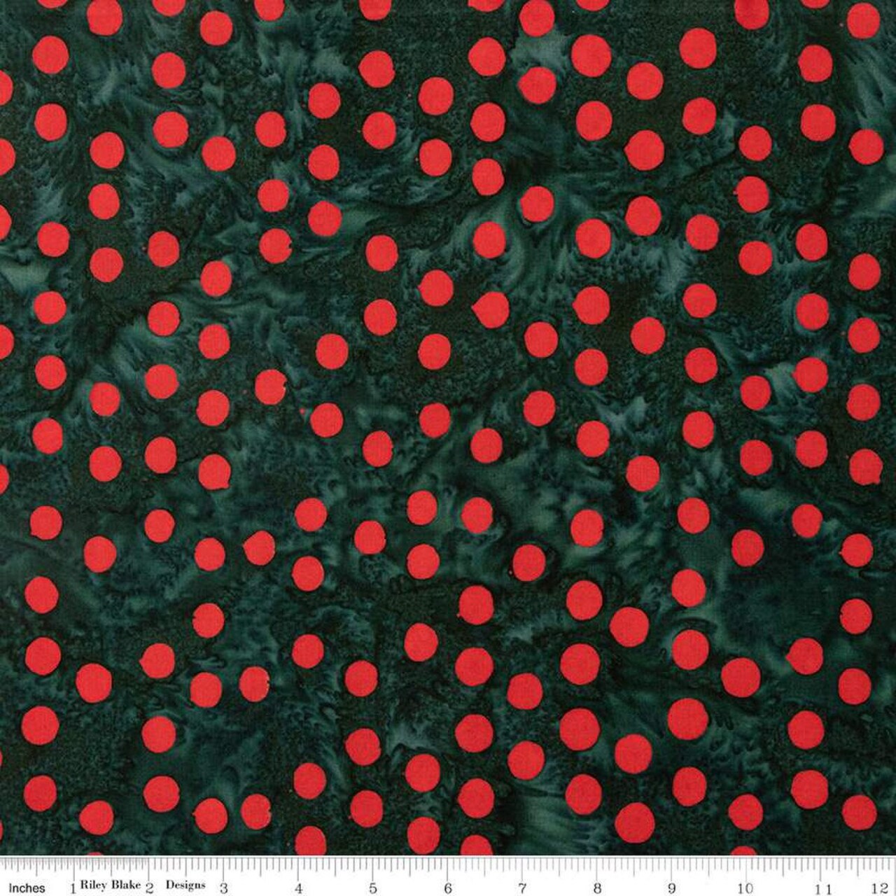 Fabric Riley Blake Forest Green Polka Pop Elemental Batiks by the Quarter Yard BT21400-319